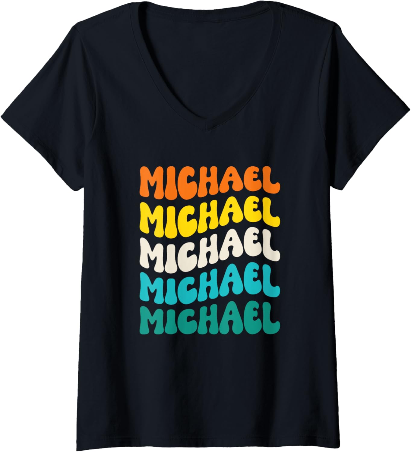 Womens 70s Michael V-Neck Apparel | Premium Quality
