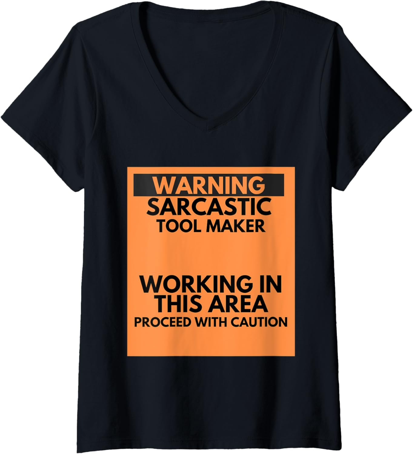 Womens Warning Sarcastic Tool Maker Occupation Gift V-Neck Apparel | Trending 2025 | Perfect Gift Idea