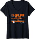 Womens I'm Just Here to See Michael Brantley Houston MLBPA V-Neck Apparel | Perfect Gift Idea