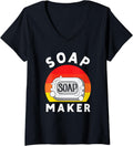 Womens Soap Making Soap Maker V-Neck Apparel | High Search Volume | Comfort Daily Wear