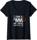 Womens i own a 9mm crochet, crocheting yarn V-Neck Yarn Supply | Trending 2025 | Best Seller Choice