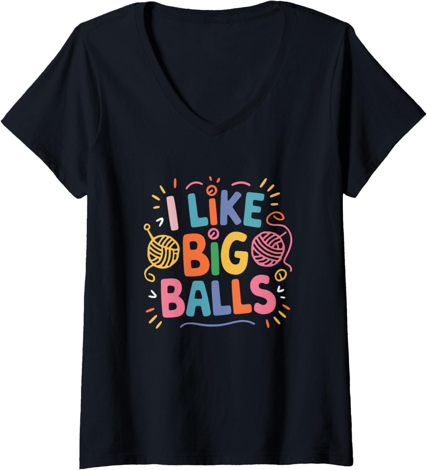 Womens Knitting Crochet Meme Quote for Yarn Lovers V-Neck Yarn Supply | Viral US Pick | Customer Favorite