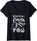 Womens Knitting Crocheting Yarn Funny V-Neck Yarn Supply | Viral US Pick | High CTR Title