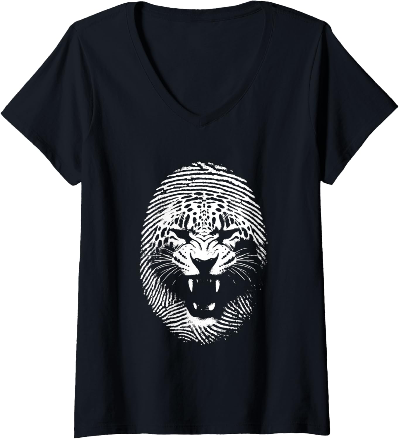Womens Jaguar Fingerprint Vintage Cheetah Lover V Neck Apparel High Search Demand Best Seller Look