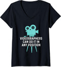 Womens Videographer Position Videography Filmmaker V-Neck Apparel | Premium Quality | Comfort Daily Wear