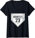 Womens Home Plate Game Day Michael Brantley Houston MLBPA V-Neck Apparel | Trending 2025