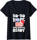Womens Ho-Ho-Hope Your Soaps're Ready - Soap Making Soap Maker V-Neck Apparel | Best Seller Pick | Aesthetic Fit