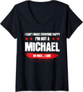 Womens Funny Sarcastic Michael Personalized Birthday V-Neck Apparel | US Best Seller