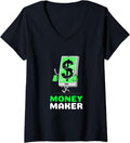 Womens Money Maker V-Neck Apparel | Best Seller Pick | Must-Have Style