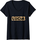 Funny Lucia Leopard Print Personalized Name Lucia V Neck Apparel Comfort Fit Best Seller Look