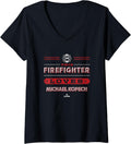 Womens This Firefighter Loves Michael Kopech V-Neck Apparel | Trending 2025