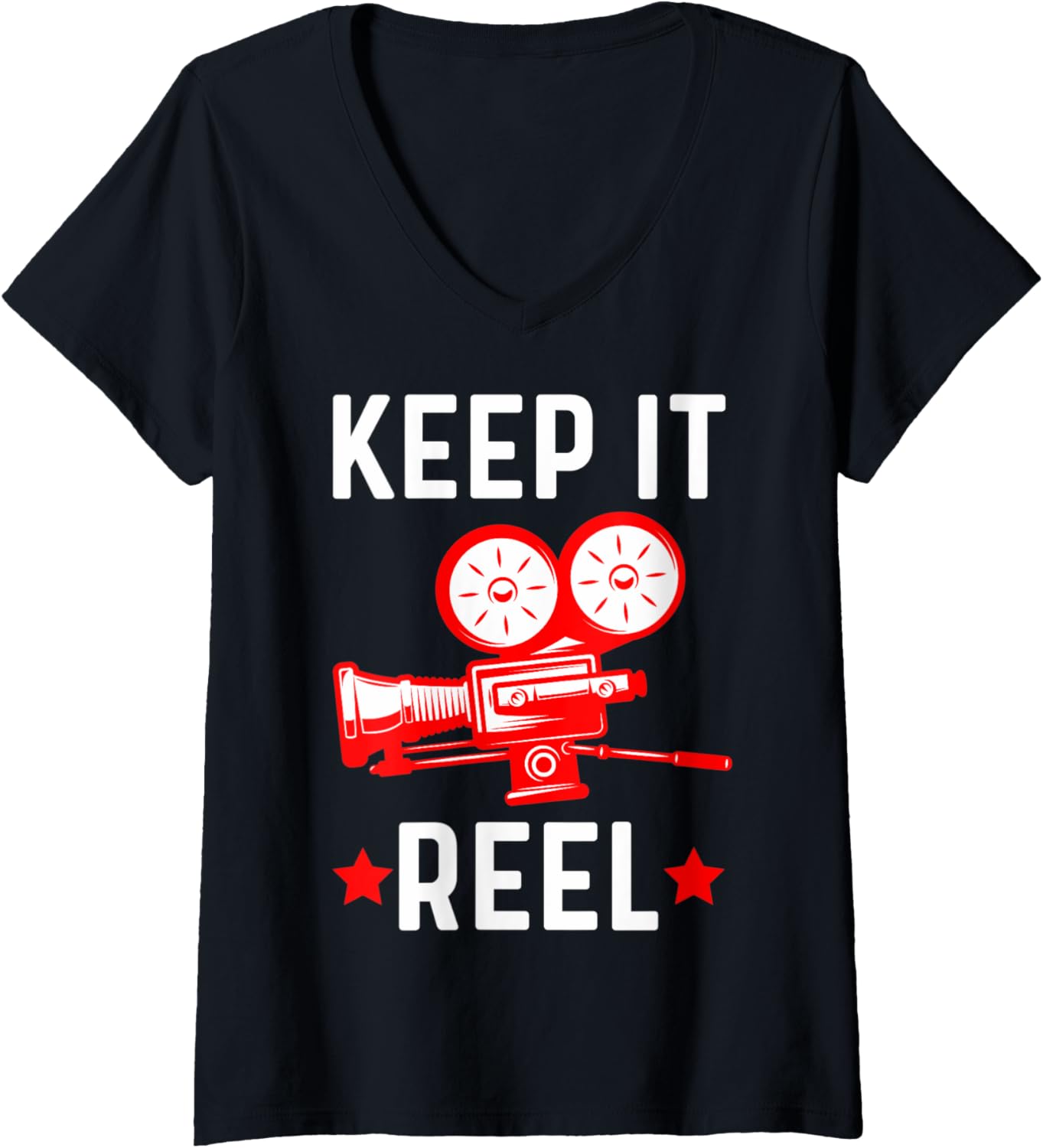 Womens Cinematographers Film Makers Filmmakers Keep It Reel V-Neck Apparel | Best Seller Pick | Must-Have Style