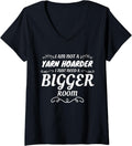 Womens Not A Yarn Hoarder Just Need A Bigger Room Yarn Lover V-Neck Yarn Supply | Premium Quality | Best Seller Choice