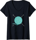 Womens Knitting Club Gift Yarn for Knitter V-Neck Yarn Supply | Top Rated | Best Seller Choice