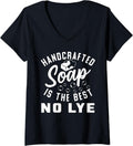 Womens Handcrafted Handmade Soap Design For Soap Makers V-Neck Apparel | Best Seller Pick | Must-Have Style
