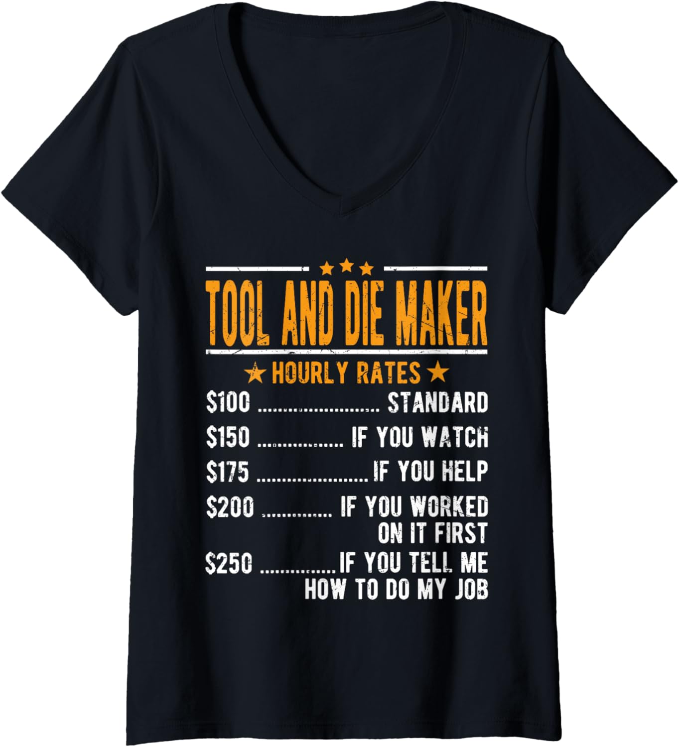 Tool And Die Maker Hourly Rates V-Neck Apparel | Best Seller Pick | Aesthetic Fit