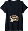 Football Sister Leopard Cheetah Print Ball Trend Cute School V Neck Apparel Trending US Hot Right Now