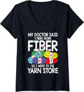 My Doctor said I need more fiber So I went to the yarn store V-Neck Yarn Supply | Top Rated | High CTR Title