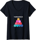 Knitters and Crocheters addicted to yarn V-Neck Yarn Supply | Trending 2025 | Perfect for Crafters