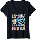Womens In my blue dog boy mom era, front V-Neck Apparel | Viral Streetwear Style