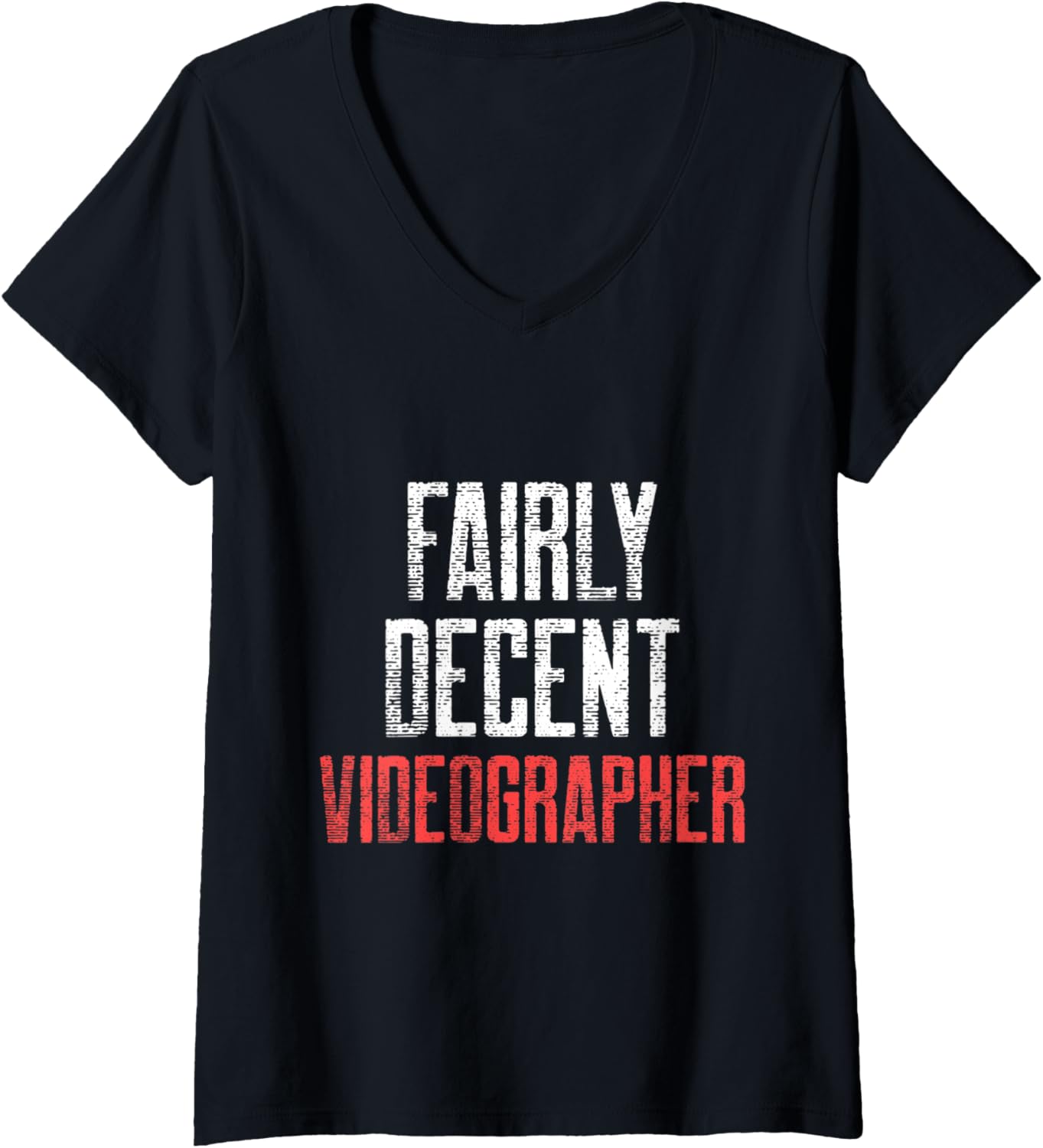Womens Videographer Decent Videography Filmmaker Gift V-Neck Apparel | Premium Quality | Comfort Daily Wear