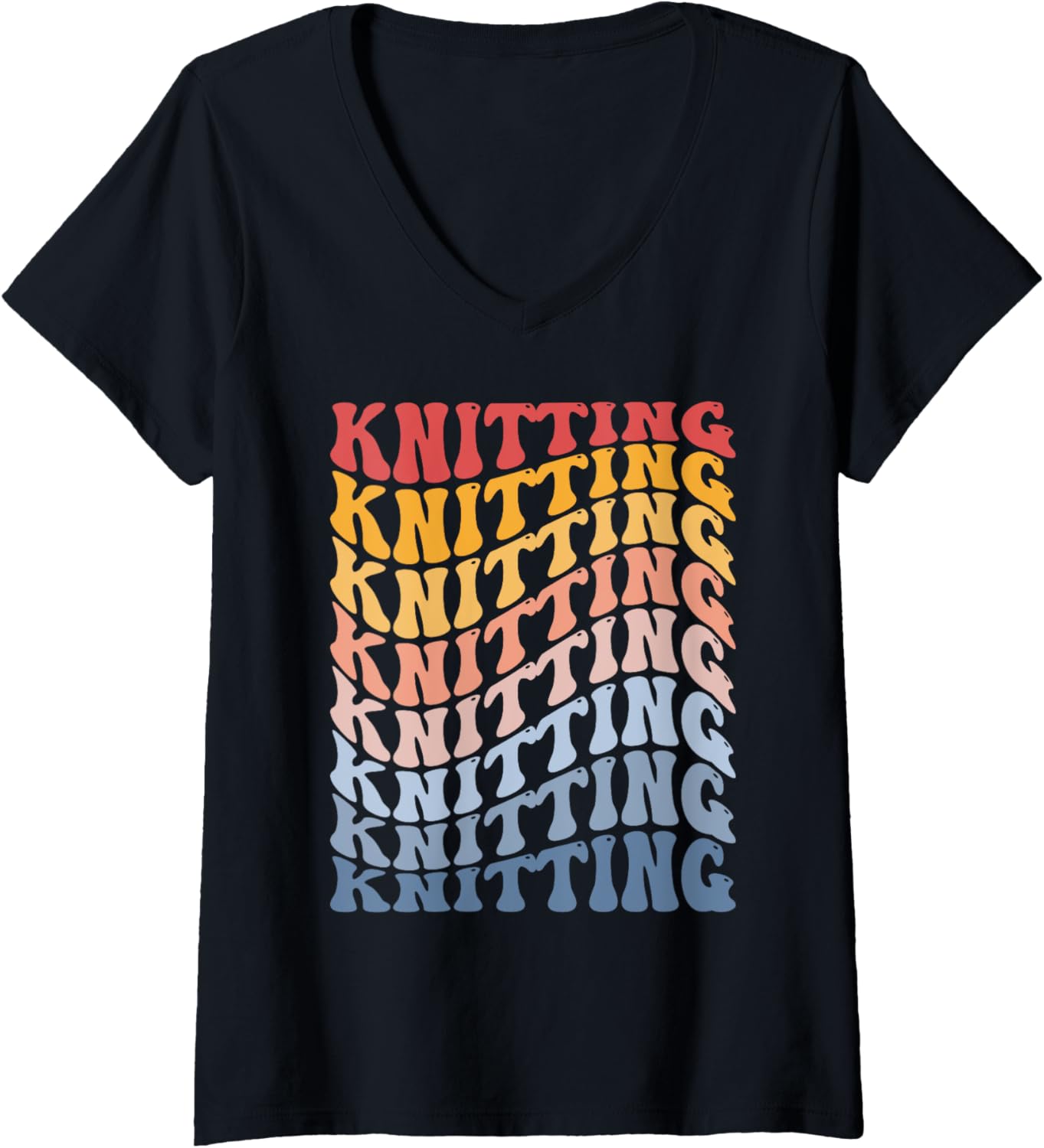 Womens Knitting Groovy Knitter Crochet Yarn V-Neck Yarn Supply | High Search Volume | Best Seller Choice