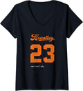 Womens Michael Brantley 23 Michael Brantley Houston MLBPA V-Neck Apparel | Premium Quality