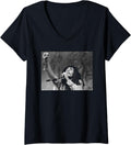 Womens Bob Marley Singing Live in Massachusetts by Michael Grecco V-Neck Apparel | Everyday Casual Wear