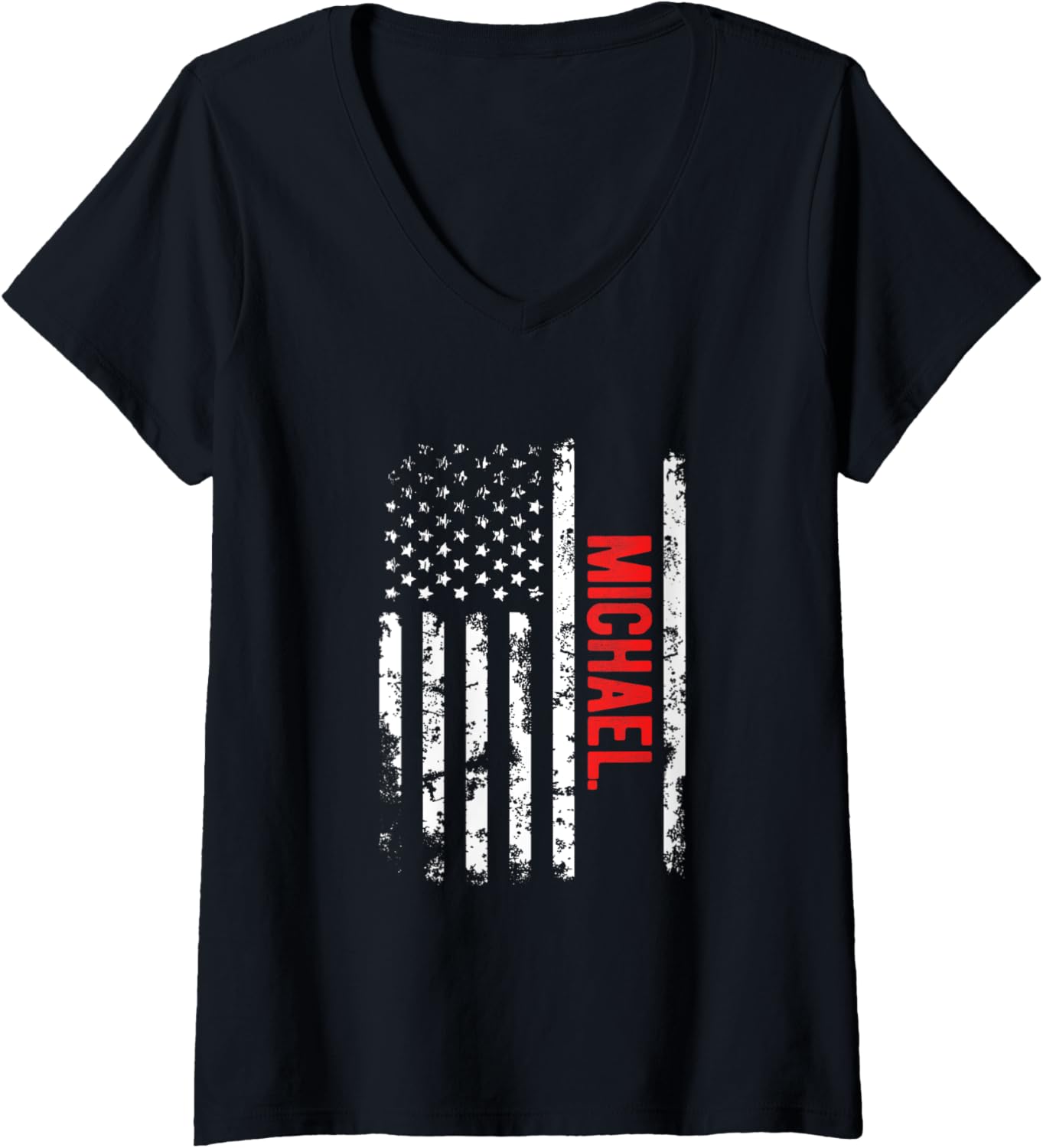 USA Flag Michael Gift V-Neck Apparel | Perfect Gift Idea