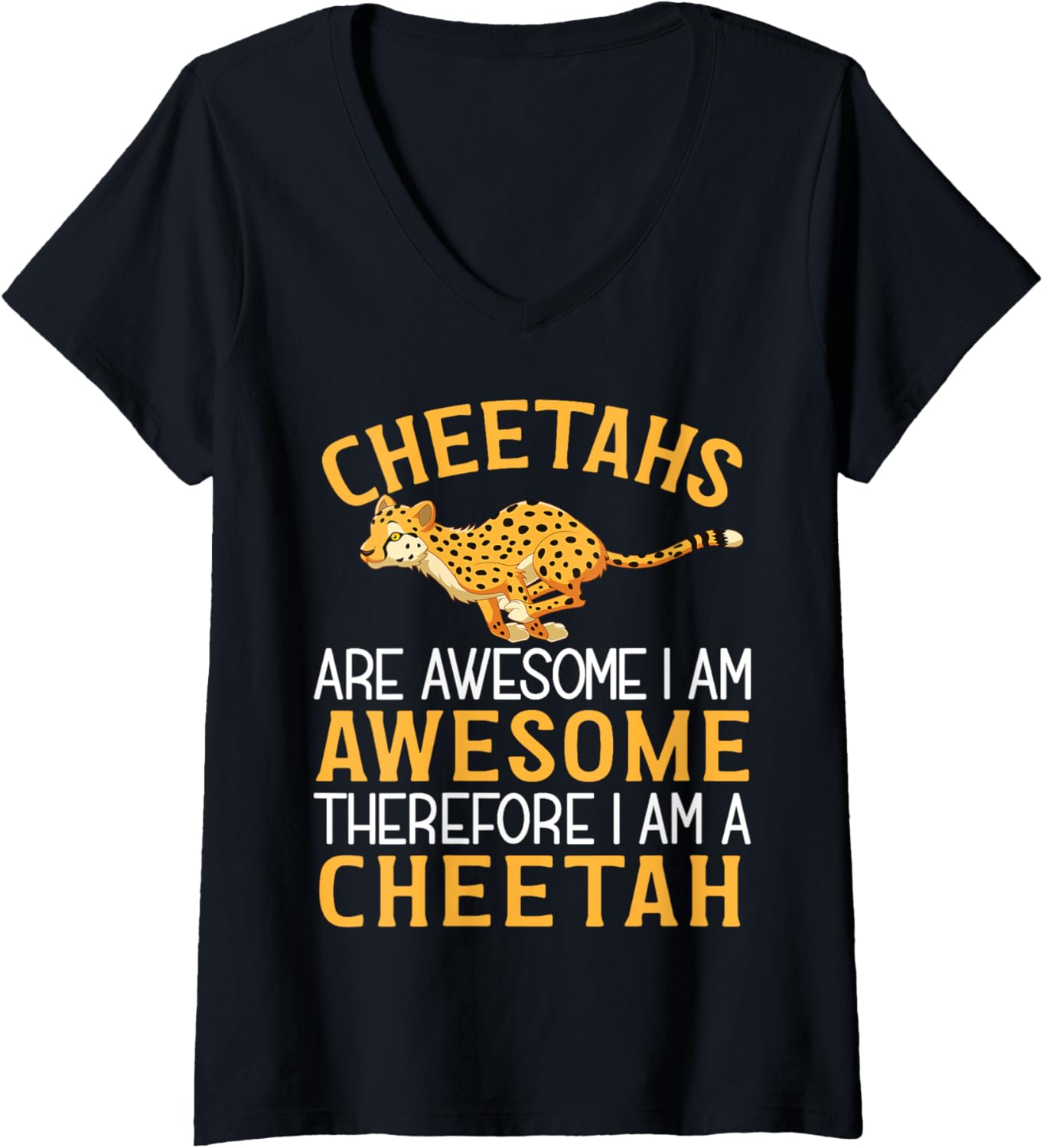 Funny Cheetah Design Cute Cheetah Animal For Cheetah Lover V Neck Apparel Comfort Fit Best Seller Look