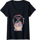 Womens Creative Fuel - a basket of Yarn for Knitter or Crocheter V-Neck Yarn Supply | Premium Quality | Customer Favo...