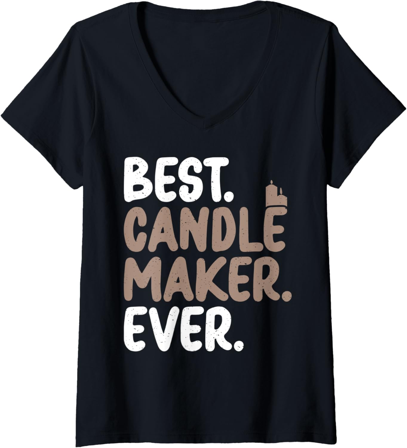 Womens Best Candle Maker Candle Making Lover Expert V-Neck Apparel | Premium Quality | Perfect Gift Idea