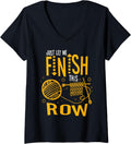 Just Let Me Finish This Row Knitting Knitter Yarn Needle V-Neck Yarn Supply | High Search Volume | High CTR Title