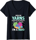 Womens Knitting Yarn Knittwear - I rescue yarns V-Neck Yarn Supply | Trending 2025 | High CTR Title