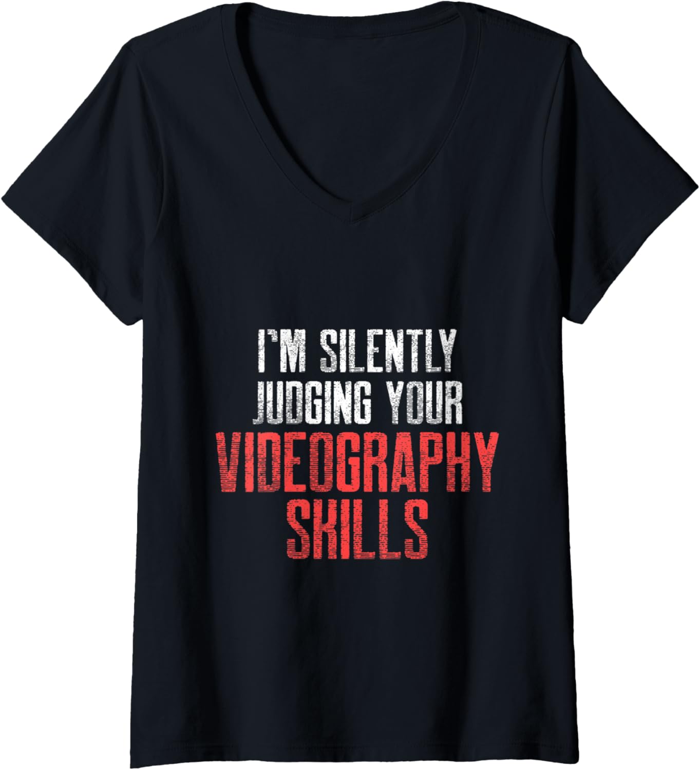 Womens Videographer Judging Videography Filmmaker Gift V-Neck Apparel | Trending 2025 | Must-Have Style