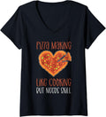 Womens Pizza Making. Like Cooking But Needs Skill. Pizza Maker V-Neck Apparel | Premium Quality | Must-Have Style