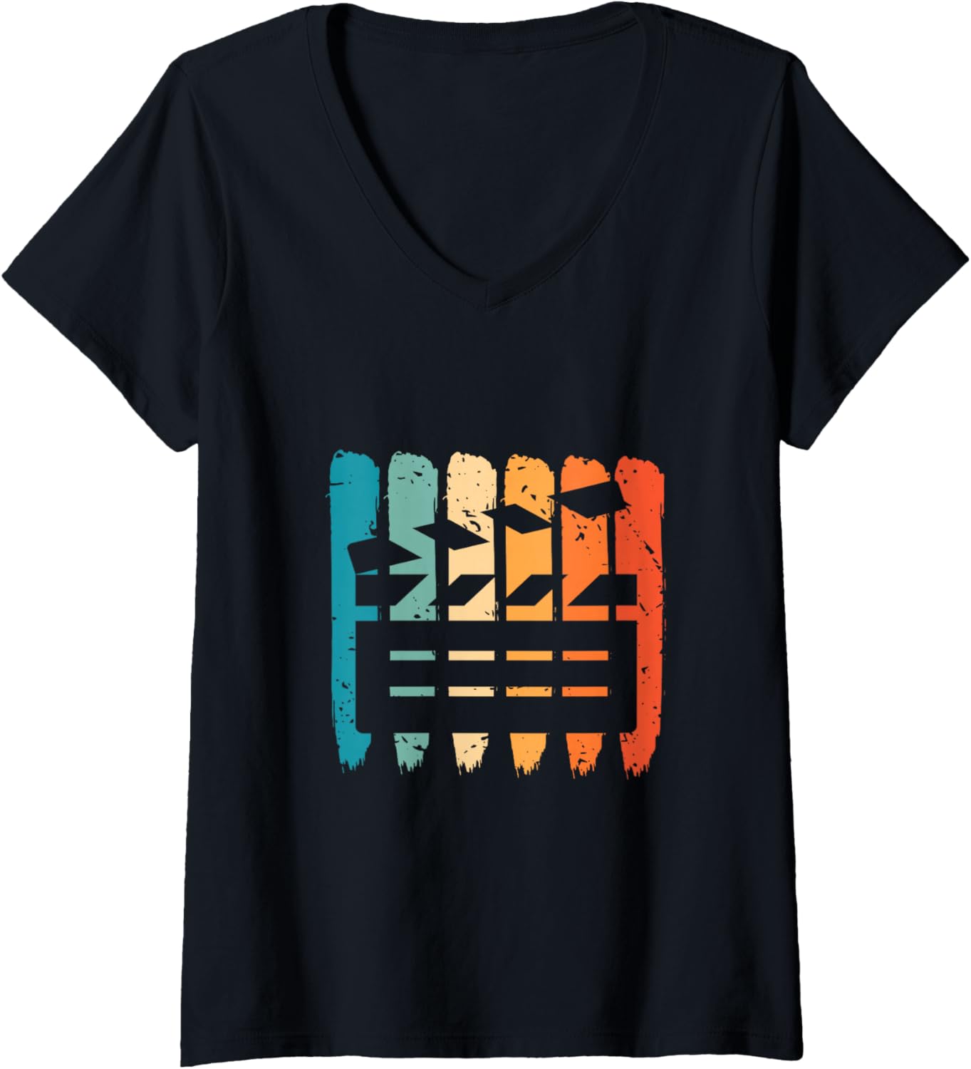 Womens Film Producer Clapboard Retro Cinematography Filmmaker V-Neck Apparel | Best Seller Pick | Perfect Gift Idea