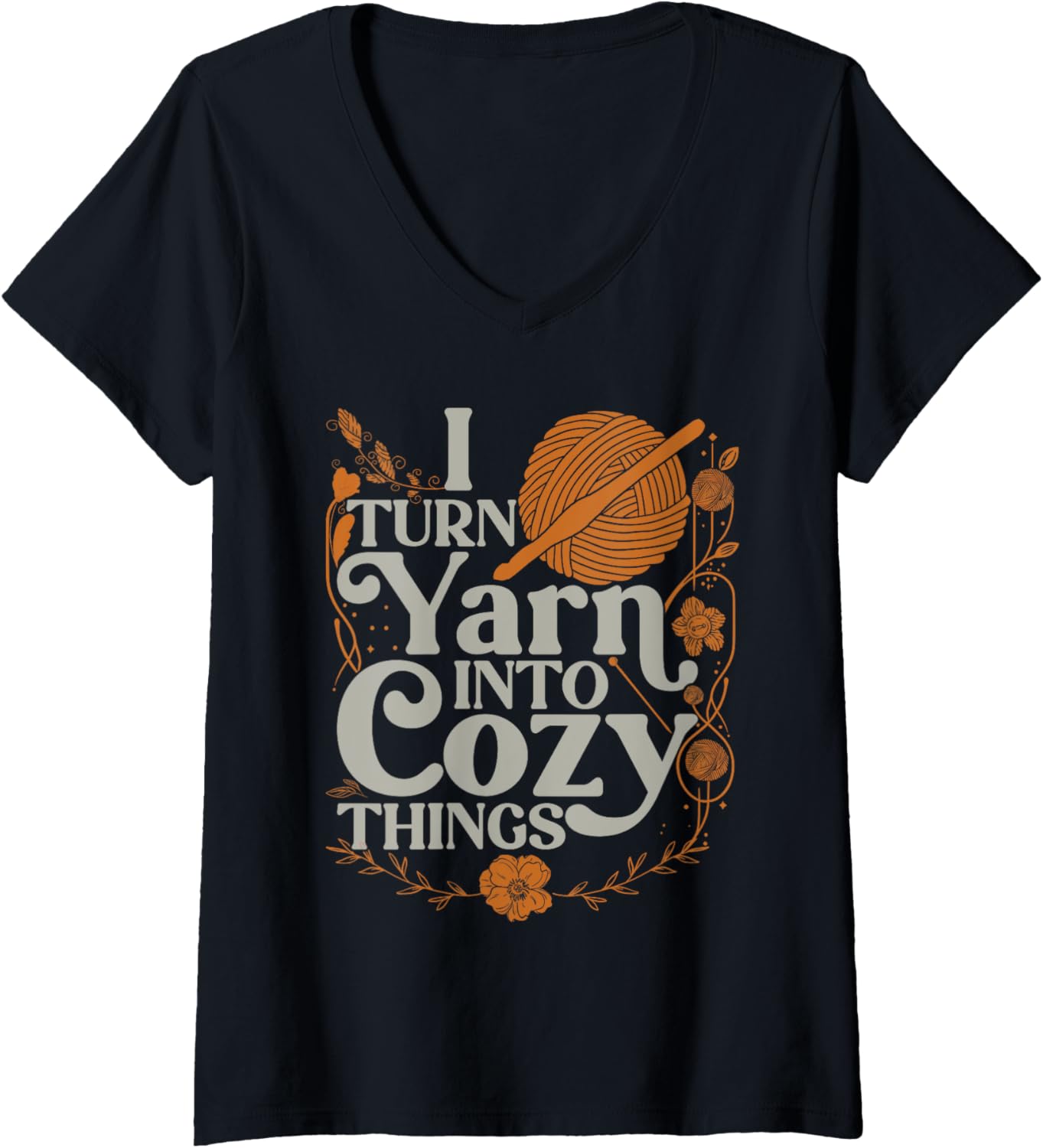 Womens Knitter Crochet Crocheting Yarn V-Neck Yarn Supply | Trending 2025 | Best Seller Choice