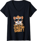 Womens Cheetah Kids Cheetah Lover This Is My Cheetah V Neck Apparel Premium Print US Top Pick