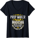 Prop Maker Idea Funny Not A Magician - Prop Maker V-Neck Apparel | US Viral Style | Aesthetic Fit