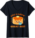 Womens Flapjack Maker Pancake Maker Dad Pancake Maker V-Neck Apparel | US Viral Style | Aesthetic Fit