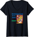 Womens Moderation in All Things Except Yarn Embrace the Yarn Stash V-Neck Yarn Supply | Premium Quality | Perfect for...