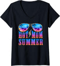 Womens Hot Mom Summer Cheetah Print Summer Beach Sunglasses V Neck Apparel Streetwear Style US Top Pick