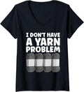 Funny Yarn Design For Men Women Crochet Knitter Yarn Lovers V-Neck Yarn Supply | Top Rated | Perfect for Crafters