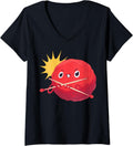 Womens Playful Yarn Ball V-Neck Yarn Supply | Trending 2025 | Perfect for Crafters