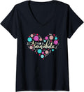 Womens Funny Knit & Crochet Yarn Design for Women V-Neck Yarn Supply | Trending 2025 | Perfect for Crafters