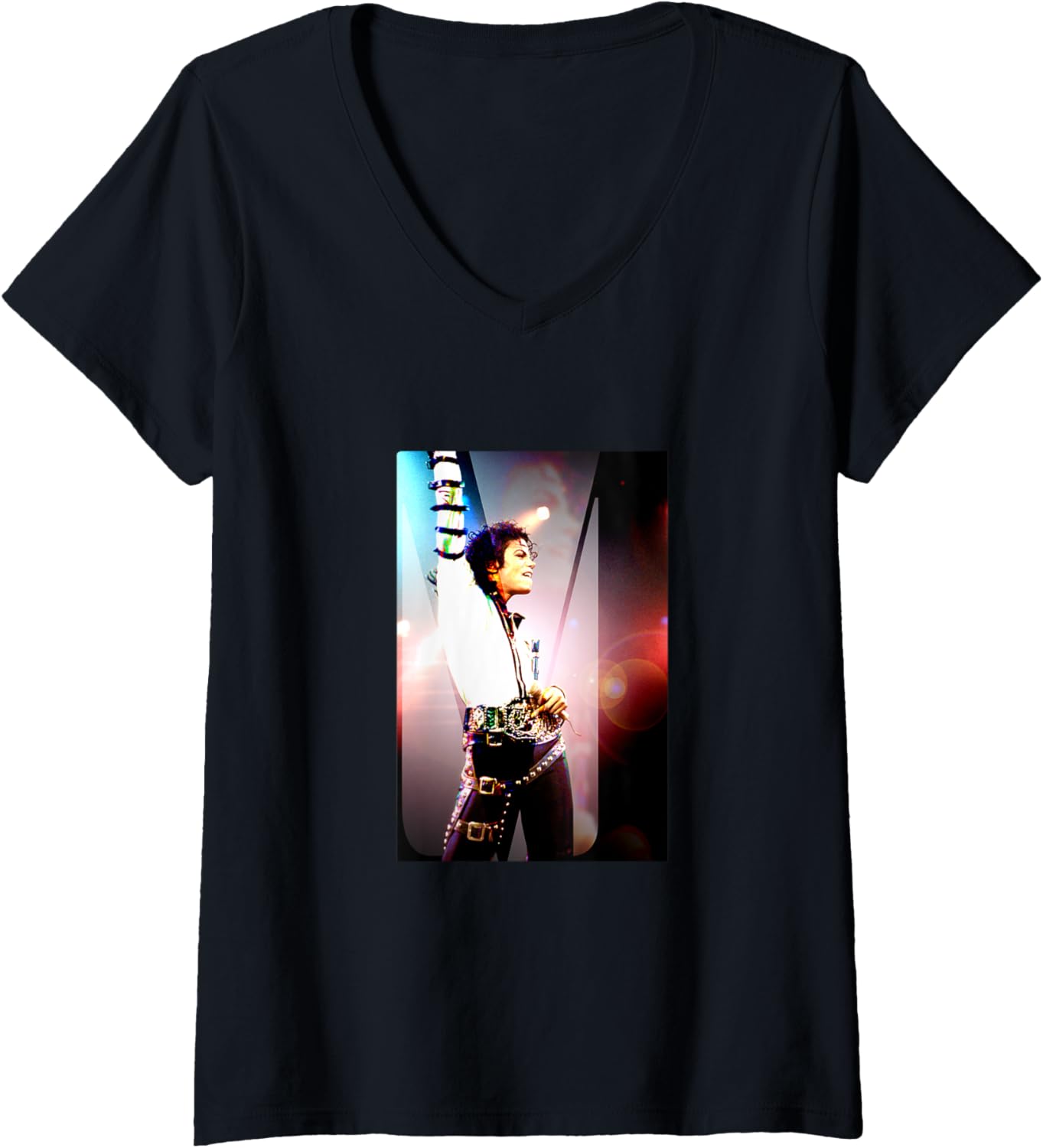 Womens Michael Jackson 017 V-Neck Apparel | US Best Seller