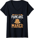 Womens World's Best Pancake Maker Pancake Syrup Breakfast V-Neck Apparel | Best Seller Pick | Must-Have Style