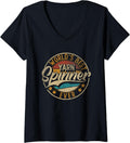 Womens Worlds Best Yarn Spinner V-Neck Yarn Supply | Trending 2025 | Customer Favorite