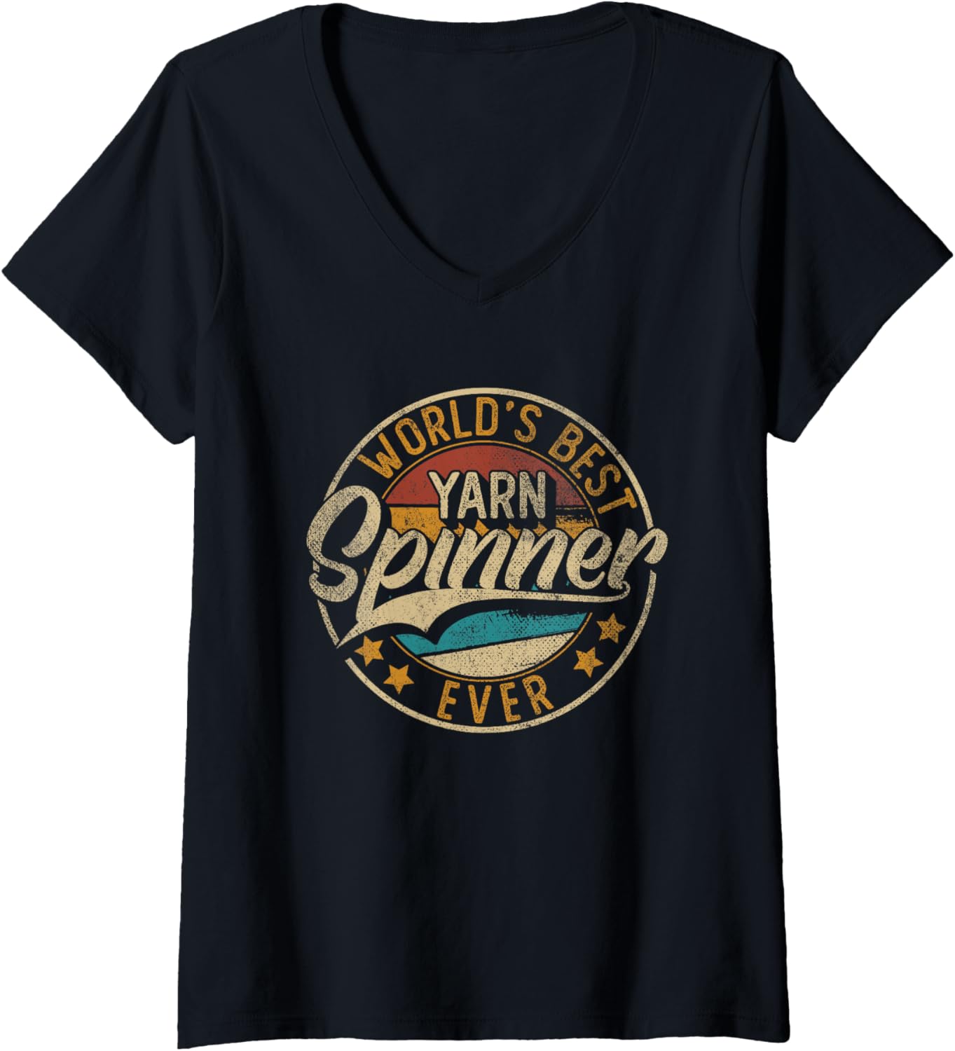 Womens Worlds Best Yarn Spinner V-Neck Yarn Supply | Trending 2025 | Customer Favorite